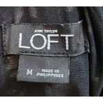 Ann Taylor LOFT Womens Size M Top Halter Sleeveless Romper Floral Black Photo 1