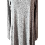 Old Navy  Cewneck Grey Swing Dress Sweater-like Knit Sz‎ Medium Long Photo 0