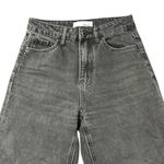 Vervet  Distressed Cropped Jeans Black Cotton Cut Raw Hem Size 24 Photo 1