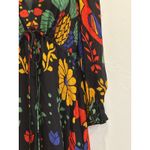 Farm Rio Georgette maxi floral long sleeved v neck dress size Petite Small Photo 8
