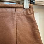 Vintage Firenze Santa Barbara 80’s Chic Tan Genuine Leather Skirt Women’s Size 4 Brown Photo 1