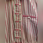 Vintage 60’s Alternating Current Size Medium Pinstripe Collared Romper Pink Photo 3