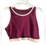 Fabletics  SIZE S MAGENTA AND PLUM CROP TOP SPORTS BRA Photo 2