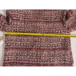 AQUA  Women's Tweed Jacket Blazer Pink Multi Gold Button Front‎ Career Chic S Photo 9