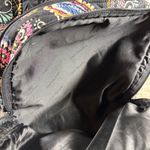 Vera Bradley Backpack Quilted Paisley Print Black Pink Blue Yellow Travel School Photo 3