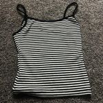 Black and White Striped Women's Top Photo 0