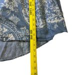 Laurie Felt Duster Cardigan Women's XS Blue White Floral Paisley Tencel Lyocell Photo 9