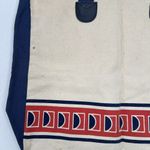 Vintage Carnival Cruise Line The Fun Ship Tote Bag Travel Shoulder Shopping Vaca Tan Photo 7