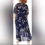 City Chic   Maxi Dress in navy blue with a floral print Wrap Dress size 18 Photo 1