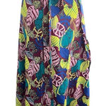 Coolibar Island Convertible Wrap Multicolored Palm Print Large Green Photo 1