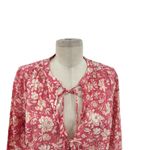 J.Crew Tie-waist Tunic Beach Dress Tossed Floral Print Pink Size XS Photo 4