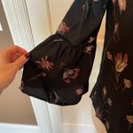 Lost + Wander ‎ Black Fleur Floral Off The Shoulder Bell Sleeve Top Size S Photo 8