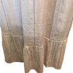 Torrid Maxi Natural Woven Tiered Dress Sz. 2 Cream Neutrals Ruffle Hem Boho Photo 9
