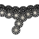 Tularosa  Rhapsody Disc Belt in Black New Womens Western Silver Photo 0