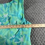 Adrianna Papell Two-Piece Set Size L Blue Green Sleeveless Shell & Top Shirt Photo 6