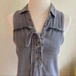 Rock & Republic  Chambray Fringe Top Photo 1