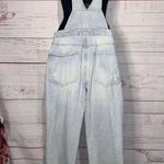 Forever 21 Light Wash Cotton Distrssed Overalls | Size 27 Photo 3