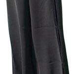 Cache Black UN-ZIP 32" LEG TO THIGH Pant Satin Seam Flair Flat Front NWT $138 Photo 6