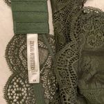 Zenana Outfitters NEW! 1X Lace Halter Bra Bralette Army Green Photo 4