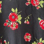 ZARA Cropped Twist-Knot Long-Sleeve Crop Top with Rose Flower Print, Size Medium Photo 14