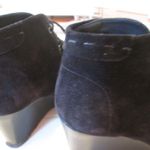 via spiga Fedora Black Suede Booties - Sz 8 Photo 4