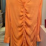 BB Dakota Orange Collared Dress Photo 2