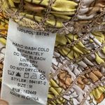 Floral Puff Sleeve Blouse Fall in Yellow and Brown Top Size M Photo 6