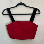 Line and Dot NWT  Cropped Tank in Red XS Photo 1