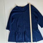 Lane Bryant  Womens Peplum Knit Zip Front Cardigan Sweater Navy‎ Blue Sz 22/24 Photo 9