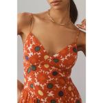 RHODE Rhonda Red Floral Organic Cotton Mini Dress NWT Size 8 Photo 1