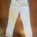 Kylie Crop Jeans with Rollup Cuff in White, A28 White Size 31 Photo 0