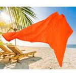 Vintage Swimsuit Cover Up One Size Orange Beach Cruise Tropical Island Vacation Photo 3