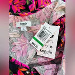Kensie Tropical Floral Coral Combo Jumpsuit Size Large NWT $68 Photo 5
