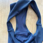 H&M Navy Blue Textured Bikini Swim Bottoms, Size 14 Photo 10