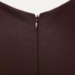 ZARA  long brown fitted dress midi bodycon evening cocktail casual Photo 10