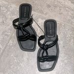 Azalea Wang Stetson Black Sandals, Size 7 NEW w/o Box Photo 2