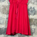 LuLus Red Embroidered V Photo 2