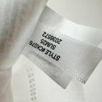 J.Crew Gamine Eyelet Trim Shirt Cotton White Short Sleeve Resort Boho US 12 NWT Photo 10