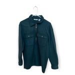Energie  Vintage Heavyweight Collared Zip Shirt – Size M – Dark Green Photo 1