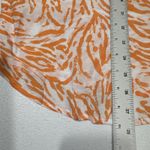 Susan Graver Passport Tangerine Twist Tunic Top Orange White Flowy Blouse Sz XXS Photo 10
