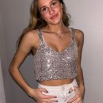 ZARA Sequin Tank Top Photo 0