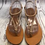 ASOS NWOT  tan Nude‎ gold suede sandals Photo 0