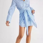 Free People  Blue Long Sleeve Dress Photo 0