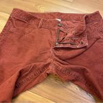 London Jean Women’s Burnt Rust Orange Corduroy Pants 10 Short Mid Rise Stretch Size undefined Photo 2