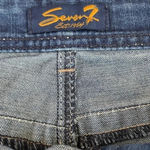 Seven 7 Dark Wash Women’s Denim Jean Shorts Size 16 Photo 1