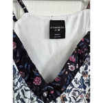 Ethereal  White Floral Spaghetti Strap Slip Sundress Size Small Photo 4