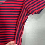 J.Crew  Women's Blue & Red Striped Preppy Nautical Dress - Size 8 - Pleated Skirt Photo 4