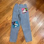 Disney Vintage Mickey & Co Jeans Size 3/4 Goofy Minnie Patch Denim Y2K Photo 1