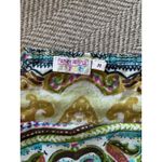 Vintage‎ Skirt Womens Medium Green Mini Cotton Paisley Y2K Fairy Preppy Photo 2
