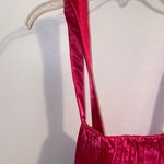 Anthropologie NWT $190 x Maeve Pink Bow-Tie Satin w/ Pockets Mini Dress 10 Photo 14